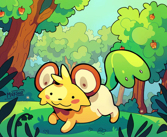 This character, (Honeycrisp) belongs to @honeycripsed on Art Fight.