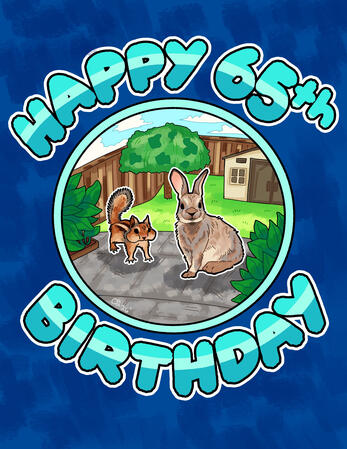 Birthday card designed for my Dad.