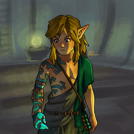 This is the character, Link from The Legend of Zelda series.