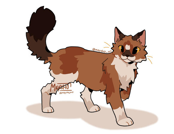 Fullbody character illustration with simple shading and no background.