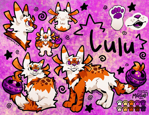 Character reference sheet designed for personal use.