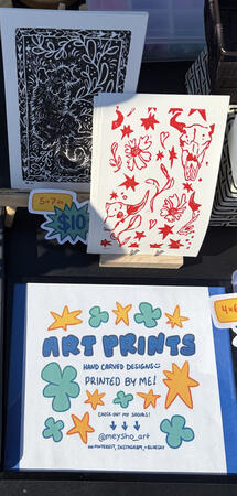 Tabling my prints at a local market Pt 2!
